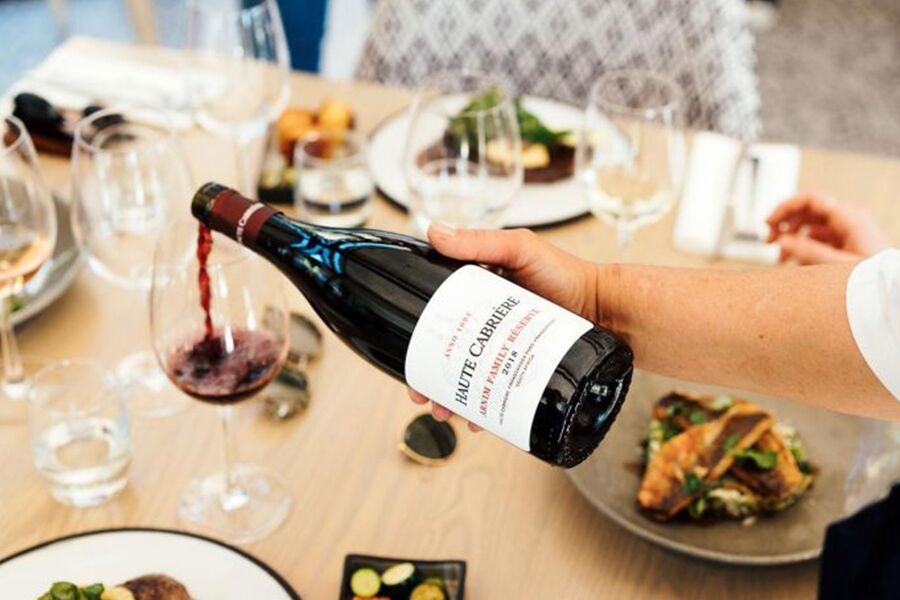 Fine dining with wine in Cape Town while on a private golf and safari tour through South Africa.