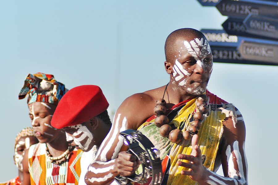 Cultural dancing in Southern Africa while on an exclusive luxury safari with Premier Africa