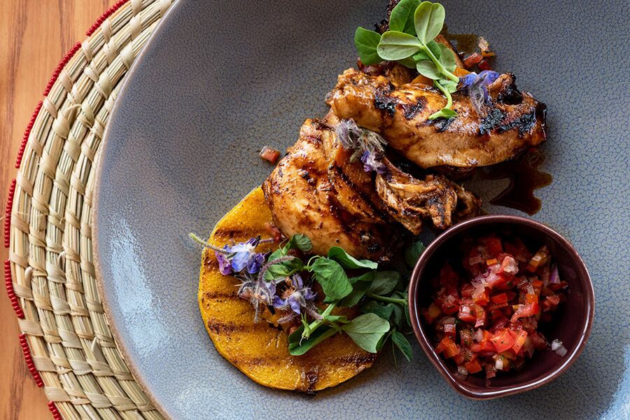 Fine dining cuisine while on a luxury safari in East Africa.