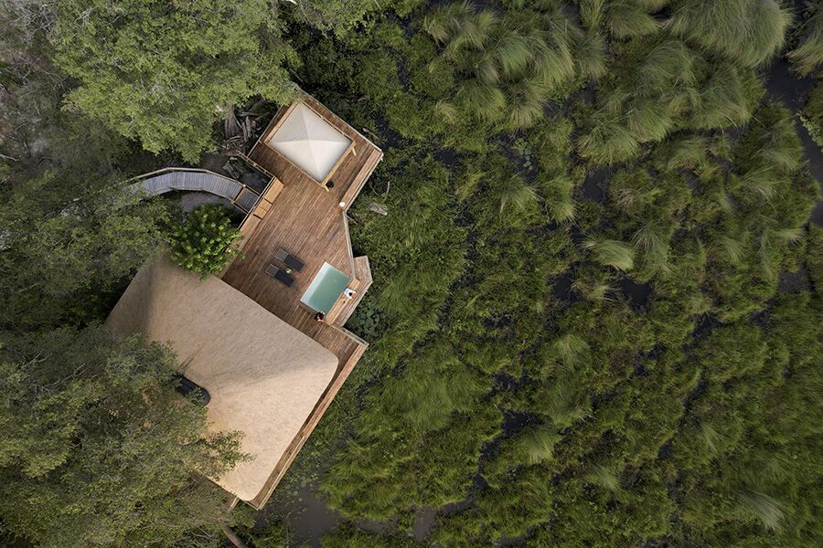 Luxury accommodation in Botswana, part of private safari tour