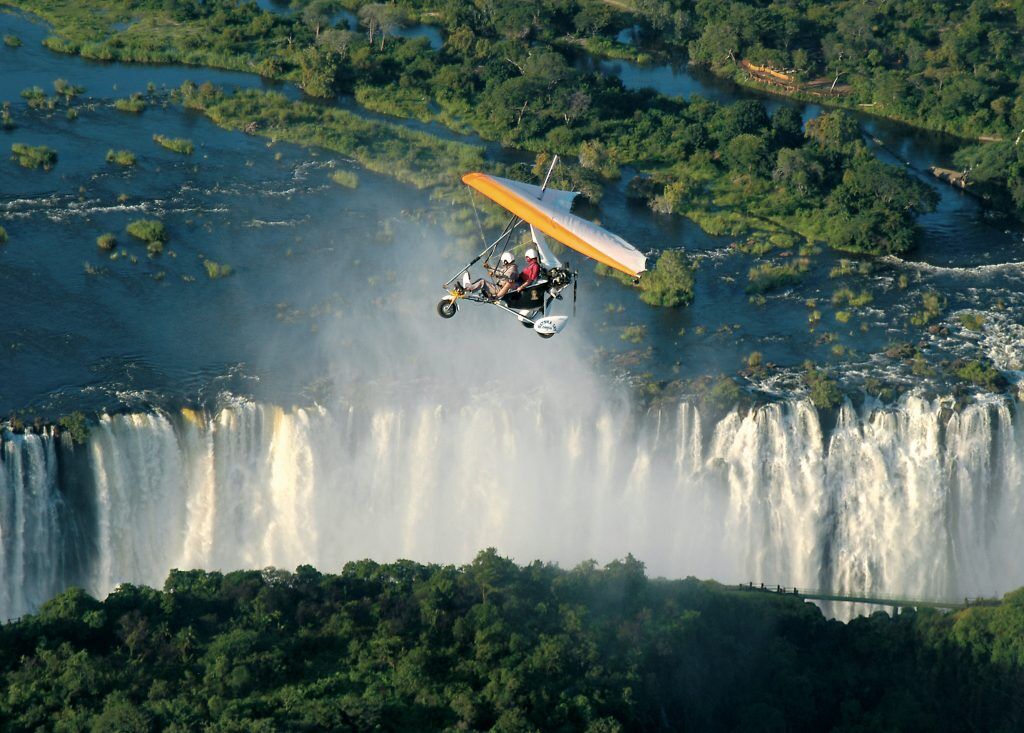 Private charter flight over Victoria falls