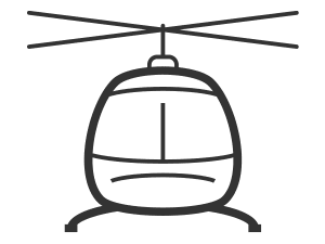 icon of a helicopter