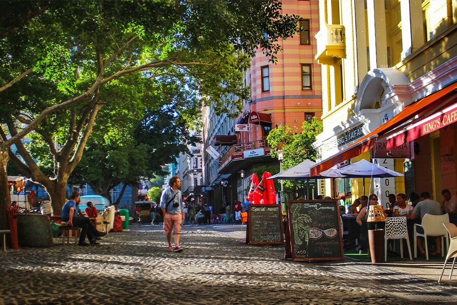 Green market square in Cape Town.