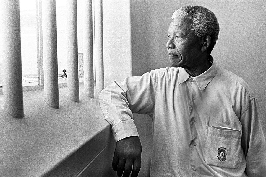 Nelson Mandela at Robben Island. A famous sight in Cape Town that can be visited while on a luxury golf and safari tour in South Africa.