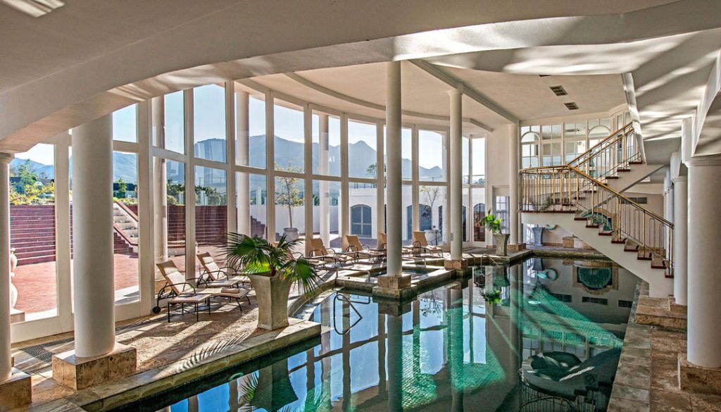Fancourt Bath House on South Africa golf safari.