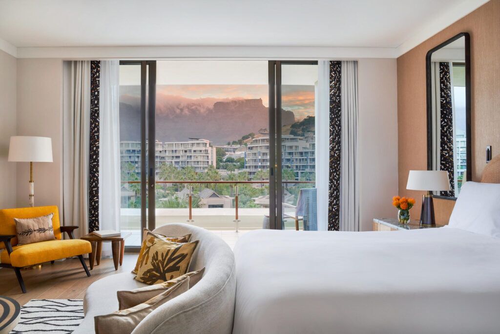Luxury room at an exclusive, luxury hotel on a golf and safari trip in South Africa
